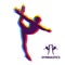 Gymnast. Silhouette of a Dancer. Sport Symbol. Vector Illustration