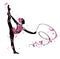 Gymnastic girl silhouette