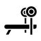 Gymnastic glyph flat vector icon