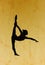 Gymnastic silhouette