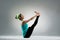 Gymnastics instructor actually show yoga posing