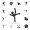 Gymnastics Rhythmic sport icon. Detailed set of athletes and accessories icons. Premium quality graphic design. One of the collect