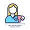 Gynaecology pixel perfect RGB color icon