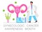 Gynecologic cancer awareness month concept vector for medical websites