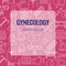 Gynecology flat poster