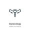 Gynecology vector icon on white background. Flat vector gynecology icon symbol sign from modern health and medical collection for