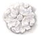 Gypsum rosette stucco molding watercolor illustration on white background