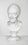 Gypsum sculpture of the philosopher Voltaire