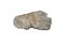 Gypsum or Selenite rock stone isolated on white background.