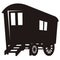 Gypsy caravan wagon silhouette