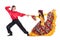 Gypsy flamenco dancer couple