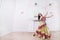 Gypsy woman performing a passionate dance. photo with space for text