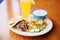 gyros combo meal with drink and side dish