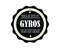 Gyros vintage stamp retro