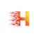H Fire Creative Alphabet Logo Design Concept