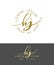 H J. Handdrawn Brush Monogram Calligraphy Logo Design