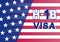 H1b Visa USA background, temporary work visa for foreign skilled workers in specialty occupation. Business vector