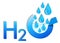 H2O water symbol