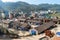 Ha Giang, Vietnam - Nov 26, 2018: Dong Van old flea market with old aged tiled roof houses