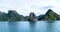 Ha Long Bay landscape, northern Vietnam near the Chinese border.