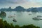 Ha Long Bay Vietnam. Islands landscape at Halong