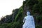 Ha Long Bay, Vietnam - October 22,2017: Statue of cosmonaut Gherman Titov on Ti Top Island in Ha Long Bay, a UNESCO World Heritage