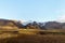 Haalda natural monument panorama. Iceland glacier. Haalda glacier view, south Iceland landscape