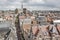 Haarlem shopping street aerial view