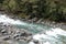 Haast river on South Island of New Zealand