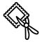 Haberdashery cutting icon, outline style