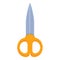 Haberdashery scissors icon, cartoon style