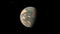 Habitable Earth Like Planet with Large Land Mass and Two Moons in Space