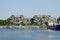 HABITAT 67 housing complex in Montreal, Canada, on the Marc-Drouin Quay next to the Saint Lawrence River.