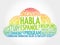 Habla Espanol? word cloud