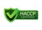 HACCP Certified icon on white background. Vector stock illustration