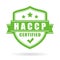 Haccp certified vector icon