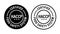 HACCP - Hazard Analysis and Critical Control Points abstract, food safety system certified-vector icon set