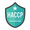 HACCP - Hazard Analysis Critical Control Points icon with award or checkmark