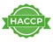 HACCP stamp. Hazard analysis critical control points icon. Vector logo template