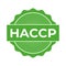 HACCP stamp. Hazard analysis critical control points icon. Vector logo template