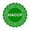 HACCP stamp. Hazard analysis critical control points icon. Vector logo template