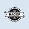 HACCP stamp. Vector. HACCP badge icon. Certified badge logo. Stamp Template. Label, Sticker, Icons. Vector EPS 10. Isolated on