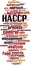 HACCP word cloud
