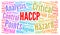 HACCP word cloud concept