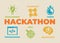 HACKATHON Concept with icons and signs