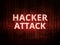 Hacker attack, background with binary coding.