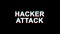 Hacker Attack Glitch Effect Text Digital TV Distortion 4K Loop Animation