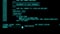 Hacker code running down a computer screen terminal