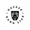 Hacker gang star logo design template