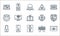 hacker line icons. linear set. quality vector line set such as alert, data theft, unlock, hacker, phishing, radar, data theft, bug